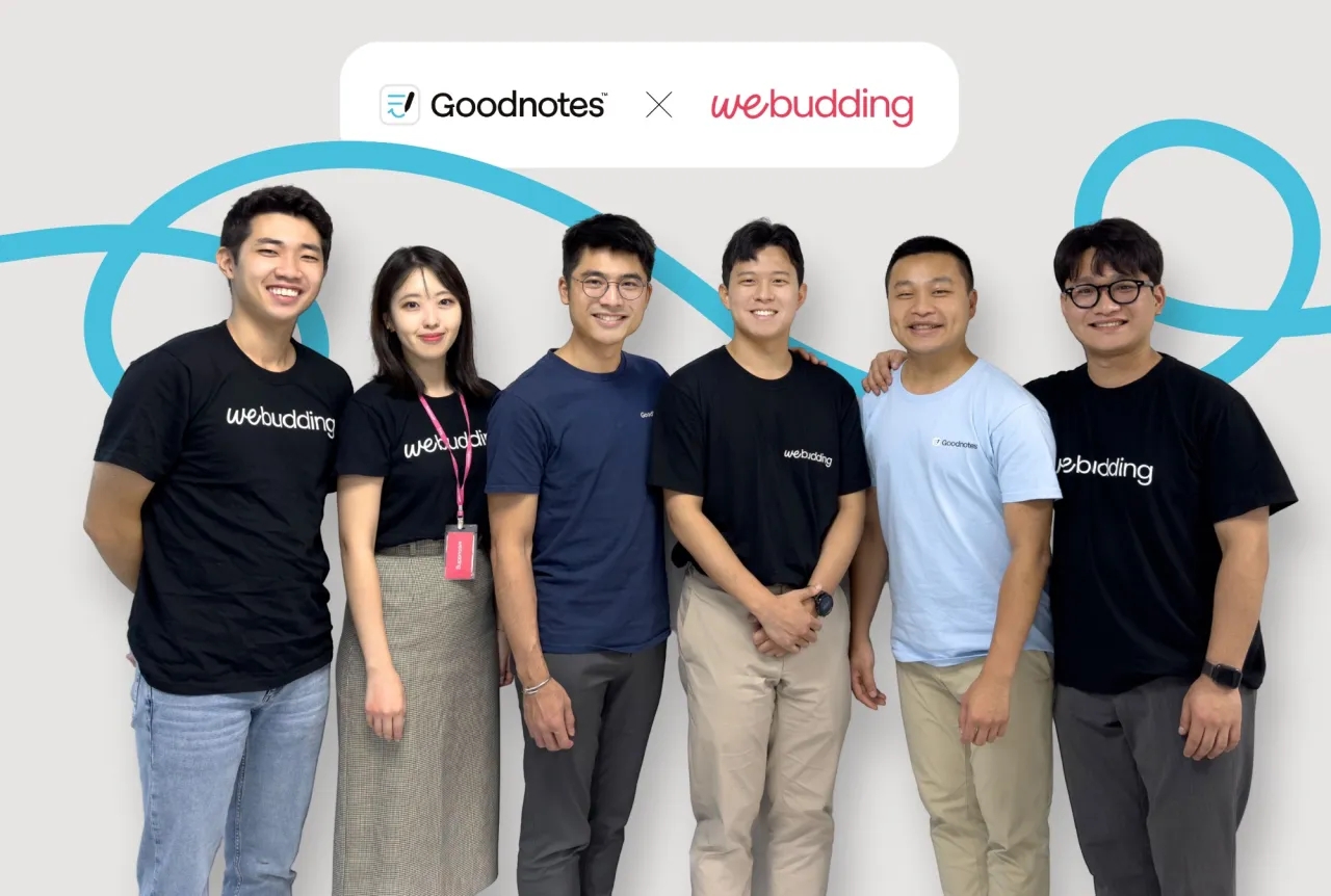 Note-taking app Goodnotes invests $1.9M in digital stationery company WeBudding